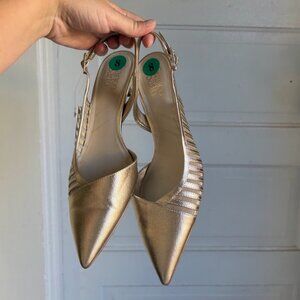 Franco Sarto Slingback Kitten Heels
